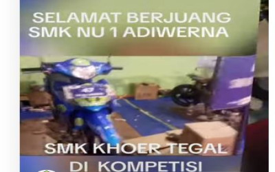 Konversi motor listrik SMK NU 1 Adiwerna (SMK KHOER)